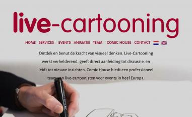 Schermafbeelding van live-cartooning.nl