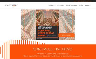 Schermafbeelding van livedemo.sonicwall.com