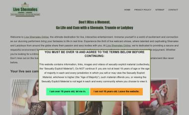 Schermafbeelding van liveshemales.online