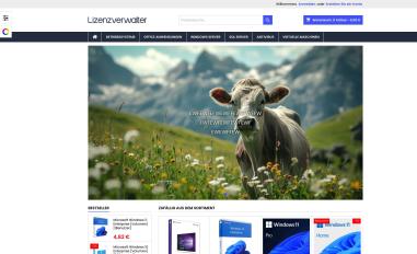 Schermafbeelding van lizenzverwalter.de