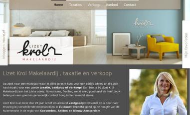 Schermafbeelding van lizetkrolmakelaardij.nl