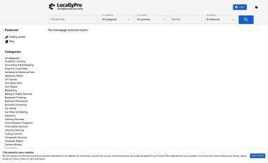 Schermafbeelding van locallypro.com