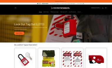 Schermafbeelding van lockoutstore.nl
