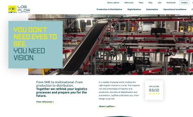 Schermafbeelding van logflow.be