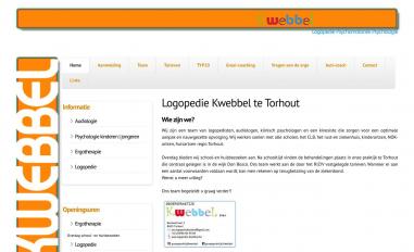 Schermafbeelding van logopedie-kwebbel.be