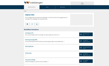 Schermafbeelding van loket.acceptatie.webbergen.nl