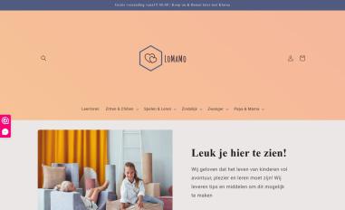 Schermafbeelding van lomamo.nl