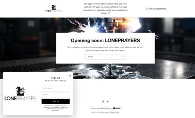 Schermafbeelding van loneprayers.com