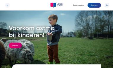 Schermafbeelding van longfonds.nl