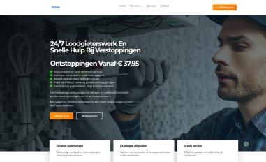 Schermafbeelding van loodgietervanleeuwen.nl