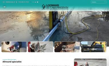 Schermafbeelding van loomansbetonboringen.nl