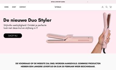 Schermafbeelding van loreauxhair.com