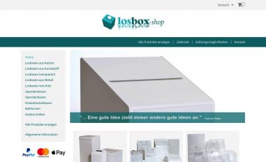 Schermafbeelding van losbox-shop.de