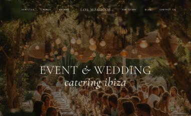 Schermafbeelding van losmagicosibizacatering.com