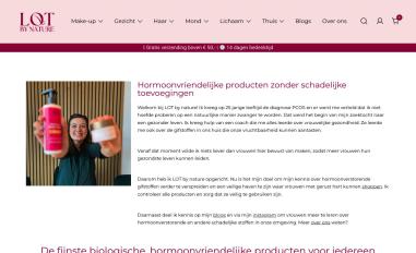Schermafbeelding van lotbynature.com