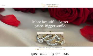 Schermafbeelding van louendiamonds.com