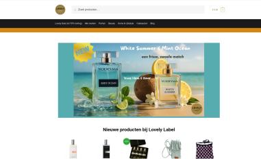 Schermafbeelding van lovelylabel.nl