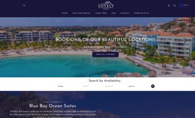 Schermafbeelding van lovelyvillascuracao.com