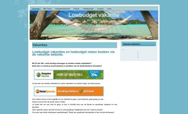 Schermafbeelding van lowbudgetvakantie.org