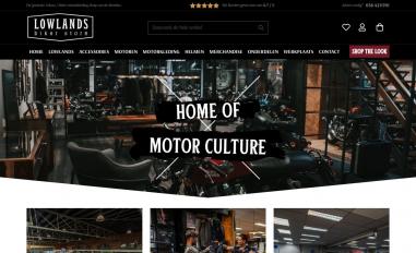 Schermafbeelding van lowlandsbikerstore.nl