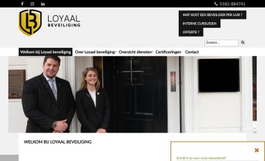 Schermafbeelding van loyaalbeveiliging.nl