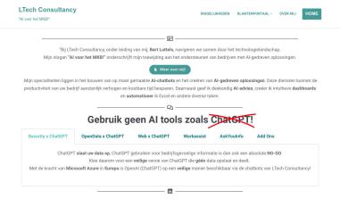 Schermafbeelding van ltechconsultancy.nl
