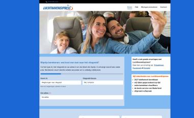 Schermafbeelding van luchthavenexpress.com