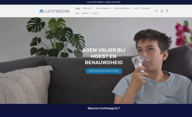 Schermafbeelding van luchtwegvrij.nl