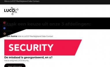 Schermafbeelding van luco.be