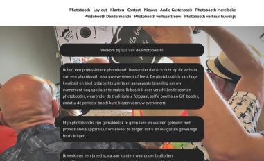Schermafbeelding van lucvandephotobooth.com