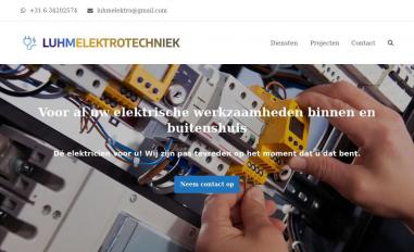 Schermafbeelding van luhmelektrotechniek.nl