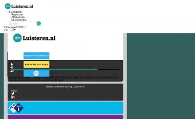 Schermafbeelding van luisteren.nl