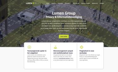 Schermafbeelding van lumengroup.nl