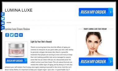 Schermafbeelding van luminaluxecream.com