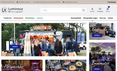 Schermafbeelding van lumineux.nl