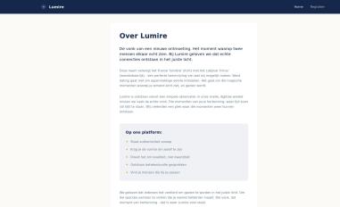 Schermafbeelding van lumire.nl