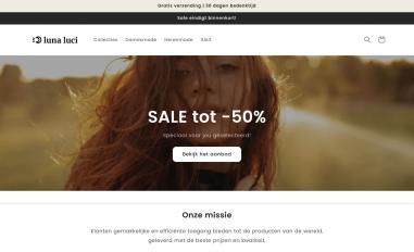 Schermafbeelding van lunaluci.nl
