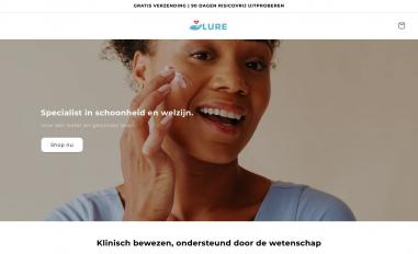 Schermafbeelding van lureskin.nl