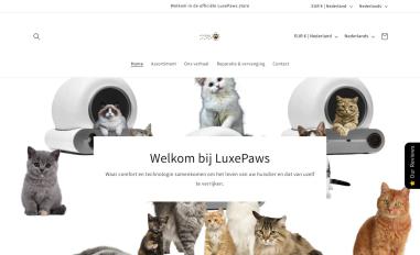 Schermafbeelding van luxepaws.nl