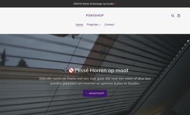 Schermafbeelding van luxeplissehorren.nl