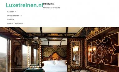 Schermafbeelding van luxetreinen.nl
