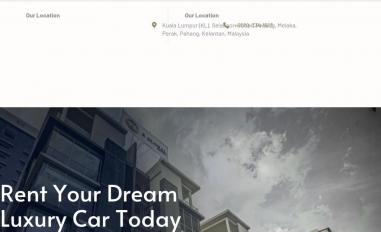 Schermafbeelding van luxurycarrental.com.my