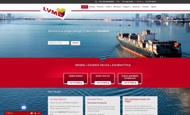 Schermafbeelding van lvmcargo.nl