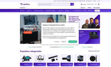 Schermafbeelding van lydisplus.nl