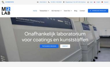 Schermafbeelding van m2lab.nl