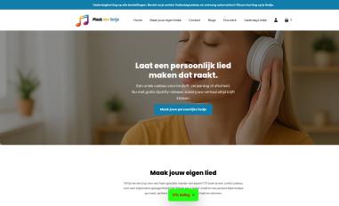 Schermafbeelding van maakeenliedje.nl