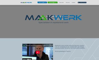 Schermafbeelding van maakwerk.nl