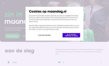 Schermafbeelding van maandag.nl