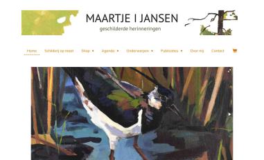 Schermafbeelding van maartje-i-jansen.nl