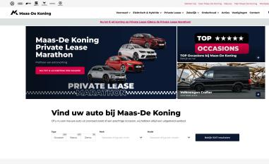 Schermafbeelding van maasdekoning.nl